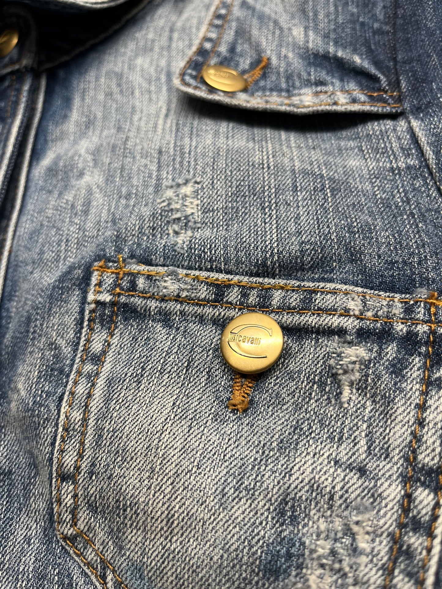 Giubbotto di jeans Just Cavalli (crop)
