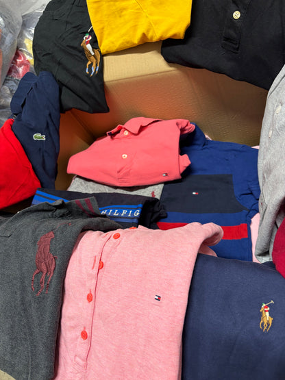 Shop boxes MIX POLO & T-SHIRT 10kg TOMMY HILFIGER-RALPH LAUREN- LACOSTE