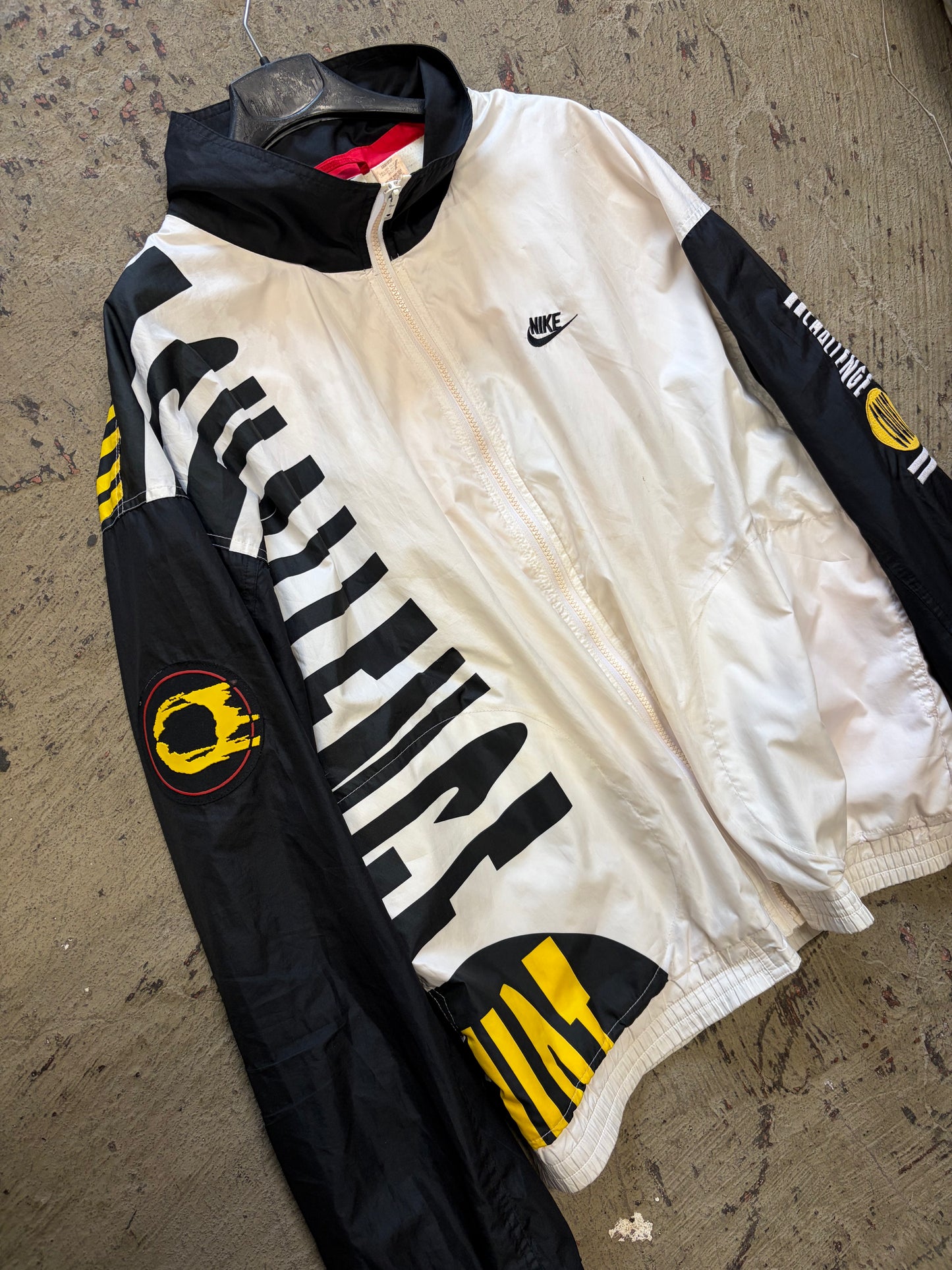 Giacca a vento vintage anni 90 Nike Challenge Court tennis zip retrò