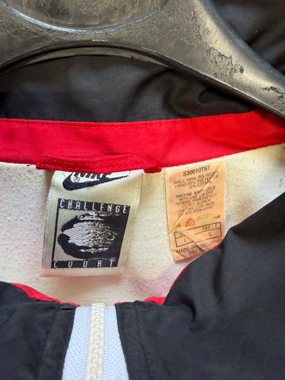 Giacca a vento vintage anni 90 Nike Challenge Court tennis zip retrò